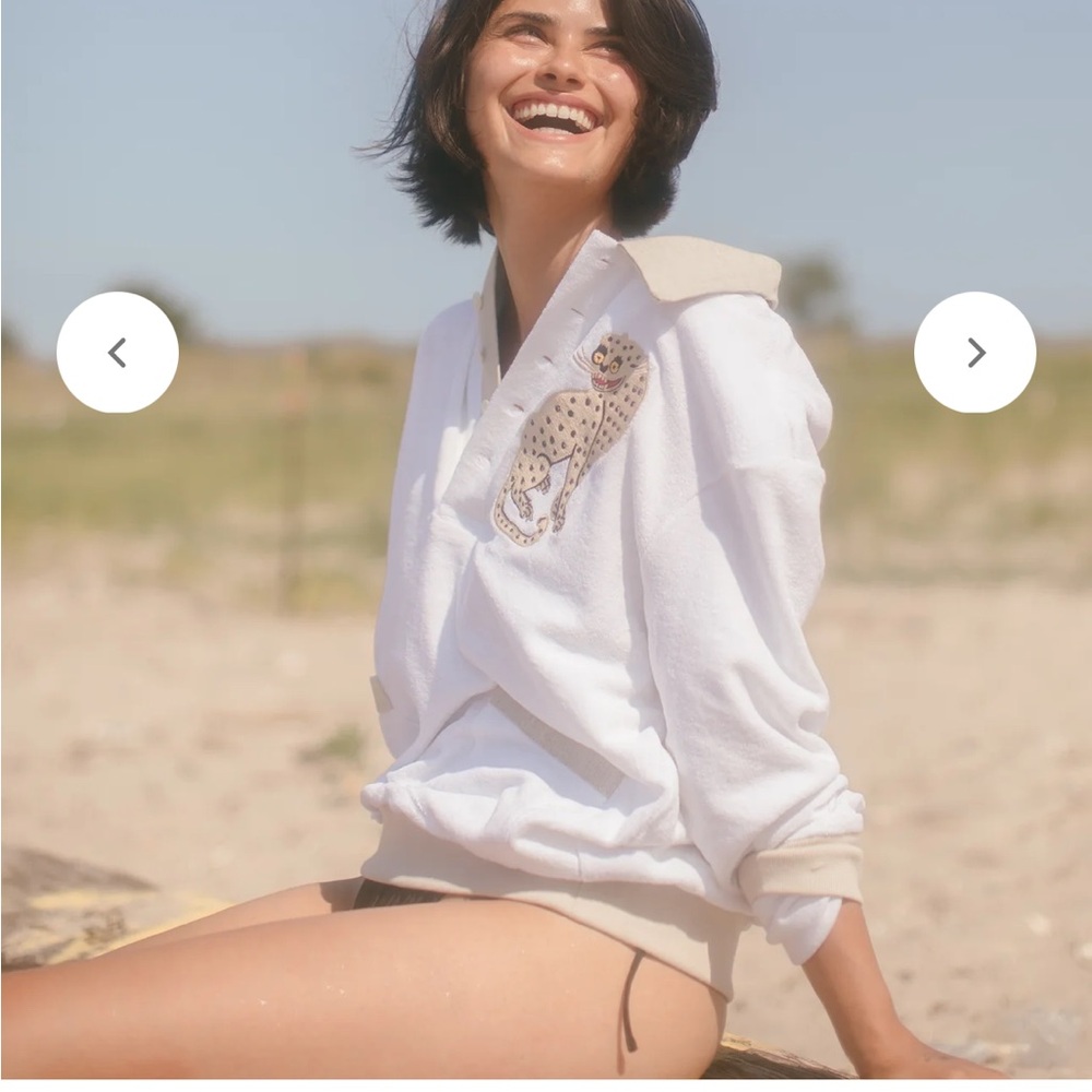 TOMBOLO Sun Leopard cabana shirt top